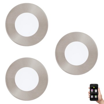 Eglo 33216 - SET 3x LED RGBW Dimmabilna ugradbena svjetiljka FUEVA-C LED/3W/230V