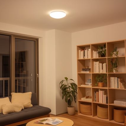 Eglo 33219 - LED RGBW stropna svjetiljka s prigušivanjem GIRON-C LED/17W/230V Ø 30 cm bijela