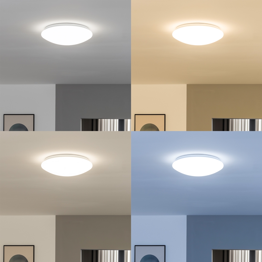 Eglo 33219 - LED RGBW stropna svjetiljka s prigušivanjem GIRON-C LED/17W/230V Ø 30 cm bijela