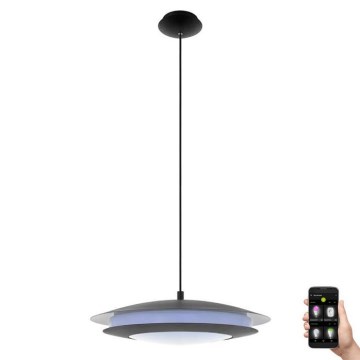 Eglo 33226 - LED RGBW prigušivač luster na užetu MONEVA-C LED/27W/230V