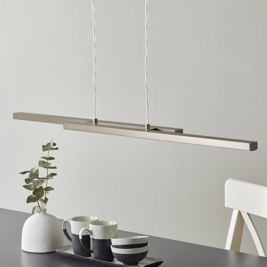 Eglo 33232 - LED RGBW luster s mogućnošću prigušivanja na sajli FRAIOLI-C 2xLED/17W/230V matni krom