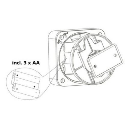 Eglo 33236 - Vanjski senzor pokreta CONNECT SENSOR 3xAA 12 m bijela IP44