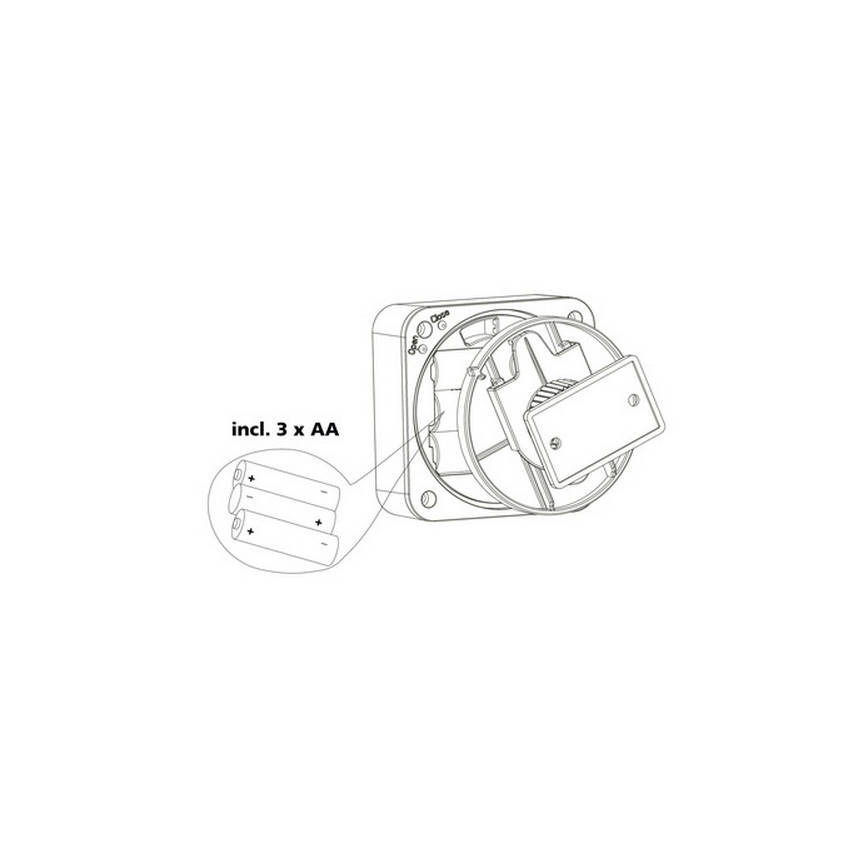 Eglo 33236 - Vanjski senzor pokreta CONNECT SENSOR 3xAA 12 m bijela IP44