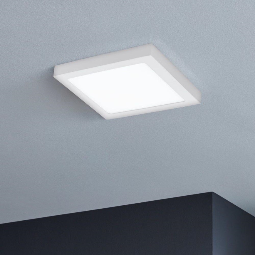 Eglo 33316 - LED RGBW stropno svjetlo FUEVA-C s mogućnošću prigušivanja LED/15,6W/230V 2700-6500K 22,5x22,5 cm bijelo