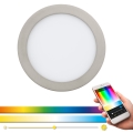Eglo 33317 - LED RGBW prigušivo ugradno stropno svjetlo FUEVA-C LED/15,6W/230V 2700-6500K Ø 22,5 cm