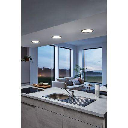 Eglo 33317 - LED RGBW prigušivo ugradno stropno svjetlo FUEVA-C LED/15,6W/230V 2700-6500K Ø 22,5 cm