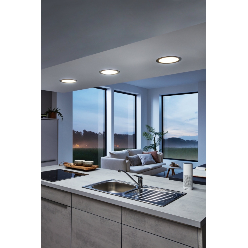 Eglo 33317 - LED RGBW prigušivo ugradno stropno svjetlo FUEVA-C LED/15,6W/230V 2700-6500K Ø 22,5 cm