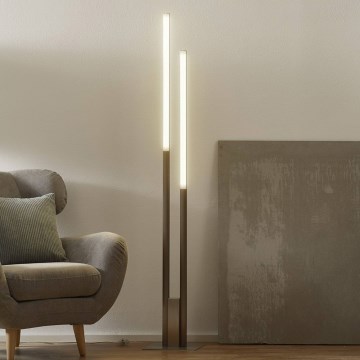 Eglo 33323 - LED RGBW podna lampa FRAIOLI-C s mogućnošću prigušivanja LED/34W/230V 2700-6500K matni krom