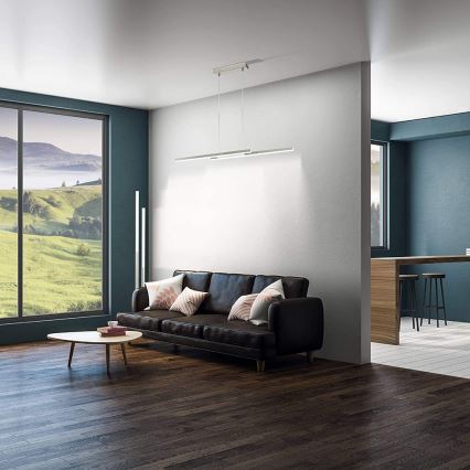 Eglo 33323 - LED RGBW podna lampa FRAIOLI-C s mogućnošću prigušivanja LED/34W/230V 2700-6500K matni krom