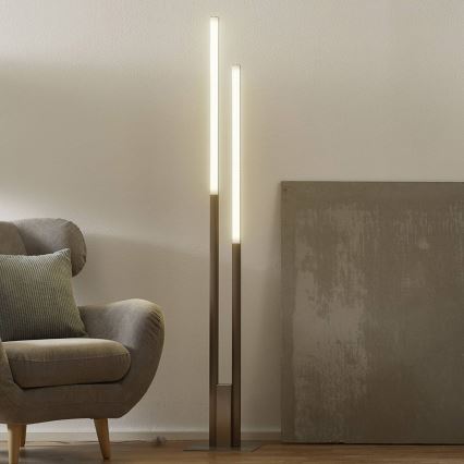 Eglo 33323 - LED RGBW podna lampa FRAIOLI-C s mogućnošću prigušivanja LED/34W/230V 2700-6500K matni krom