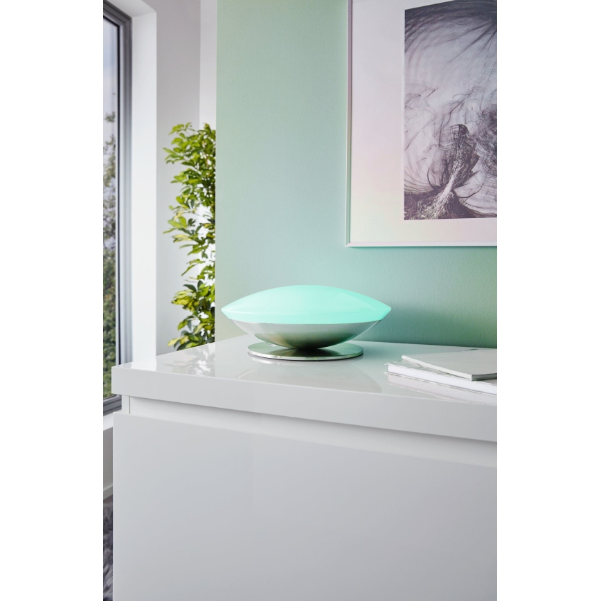 Eglo 33324 - LED RGBW prigušljiva stolna lampa FRATTINA-C LED/18W/230V matni krom