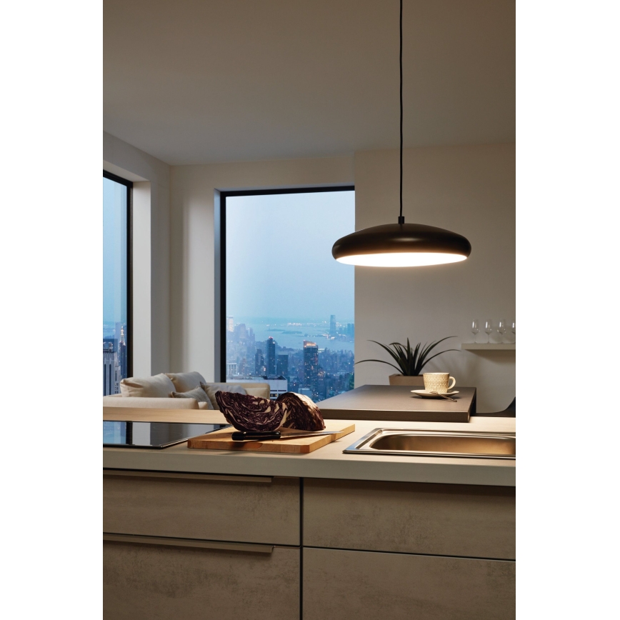 Eglo 33328 - LED RGBW prigušivačka luster na užetu RIODEVA-C LED/27W/230V 2700-6500K crna