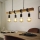 Eglo 33378 - LED Luster na sajli TOWNSHEND 4xE27/4W/230V 2200K bež/crna