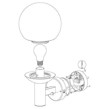 Eglo 33564 - LED vanjsko zidno svjetlo NISIA-C LED/9W/230V IP44
