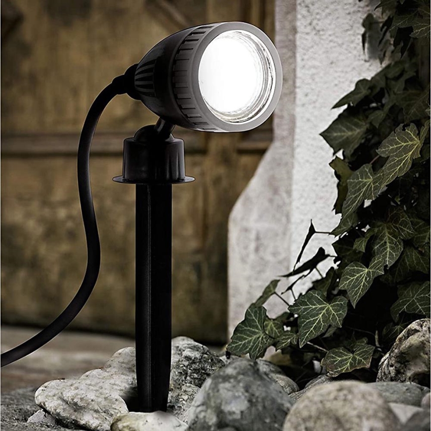 Eglo 33579 - LED RGBW Vanjska svjetiljka NEMA-C 1xGU10/5W/230V IP44 crna