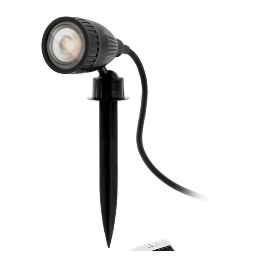 Eglo 33579 - LED RGBW Vanjska svjetiljka NEMA-C 1xGU10/5W/230V IP44 crna