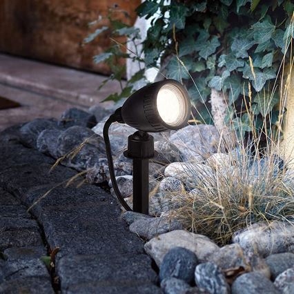 Eglo 33579 - LED RGBW Vanjska svjetiljka NEMA-C 1xGU10/5W/230V IP44 crna