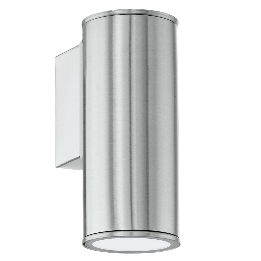 Eglo 33581 - LED RGBW Prigušivo vanjsko zidno svjetlo RIGA 1xGU10/5W/230V 2700-6500K IP44 matirani krom