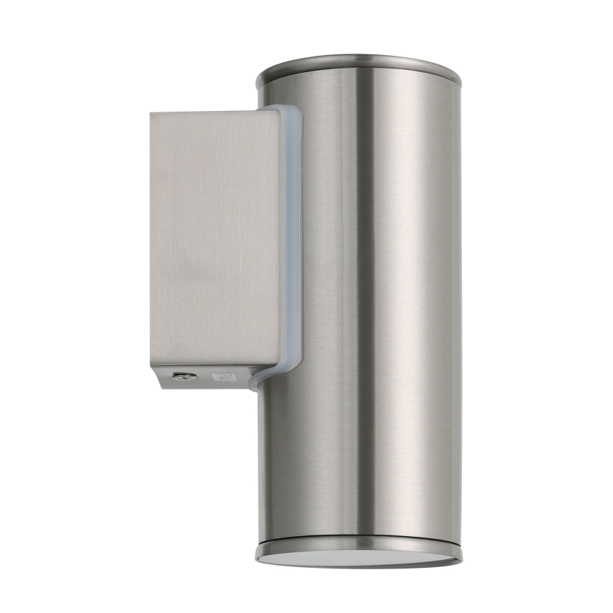 Eglo 33581 - LED RGBW Prigušivo vanjsko zidno svjetlo RIGA 1xGU10/5W/230V 2700-6500K IP44 matirani krom