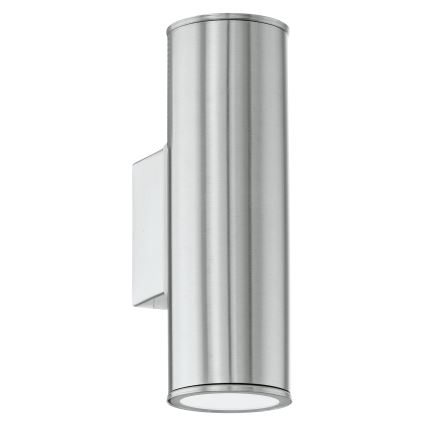 Eglo 33582 - LED RGBW Prigušiva vanjska zidna rasvjeta RIGA 2xGU10/5W/230V IP44