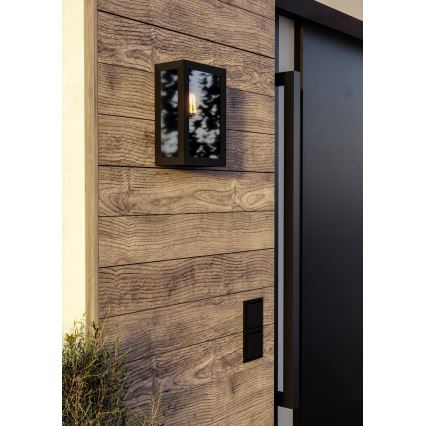 Eglo - Vanjsko zidno svjetlo 1xE27/60W/230V IP44 crno