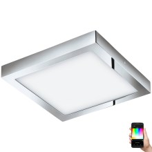 Eglo 33668-LED RGBW Prigušiva svjetiljka za kupaonicu FUEVA-C 21W/230V 30x30cm IP44
