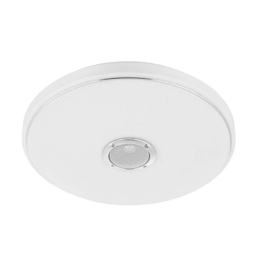 Eglo - LED RGBW Prigušiva stropna svjetiljka za kupaonicu sa zvučnikom LED/19W/230V 3000-6500K IP44 pr. 39 cm bijela + daljinski upravljač
