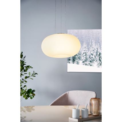 Eglo 33766 - LED RGBW Prigušivi luster na sajli OPTICA-C LED/22W/230V 2700-6500K pr. 37,5 cm