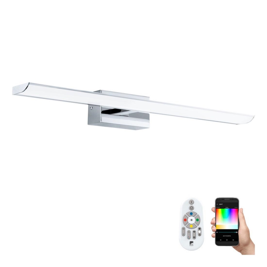 Eglo 33767 - LED RGBW Prigušiva rasvjeta za ogledalo u kupaonici TABIANO-C LED/15,6W/230V 2700-6500K 60,5 cm IP44 + daljinski upravljač