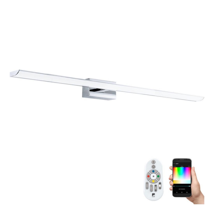Eglo 33768 - LED RGBW Prigušiva rasvjeta za ogledalo u kupaonici TABIANO-C LED/21W/230V 2700-6500K 90,5 cm IP44 + daljinski upravljač
