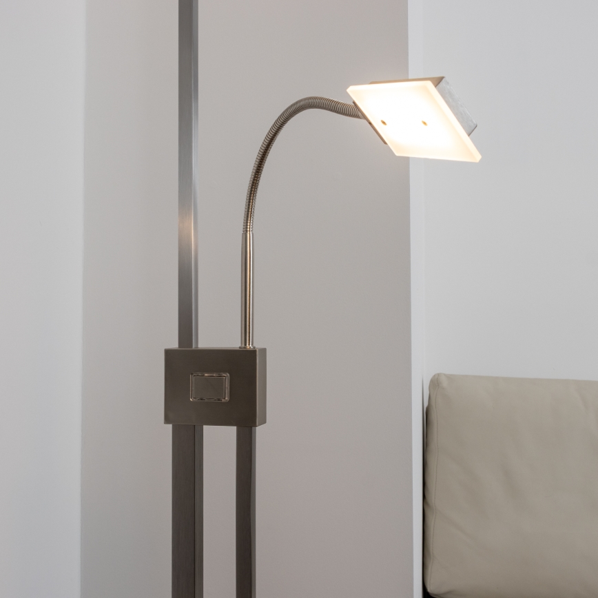 Eglo 33817 - LED prigušivačka dodirna podna lampa SOLANO LED/30W/230V + LED/4W
