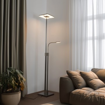 Eglo 33817 - LED prigušivačka dodirna podna lampa SOLANO LED/30W/230V + LED/4W