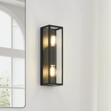 Eglo 33856 - Vanjsko zidno svjetlo ALAMONTE 2xE27/60W/230V IP44 crno