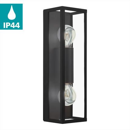 Eglo 33856 - Vanjsko zidno svjetlo ALAMONTE 2xE27/60W/230V IP44 crno