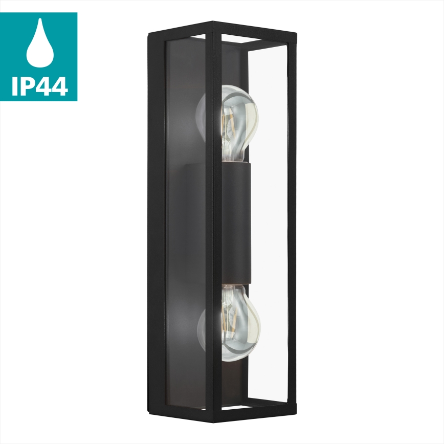 Eglo 33856 - Vanjsko zidno svjetlo ALAMONTE 2xE27/60W/230V IP44 crno