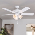 Eglo 35076 - Stropni ventilator LAS PALMAS 3xE27/40W/230V bijela
