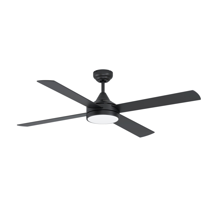Eglo - LED Prigušivi stropni ventilator LED/20W/230V + DU crna