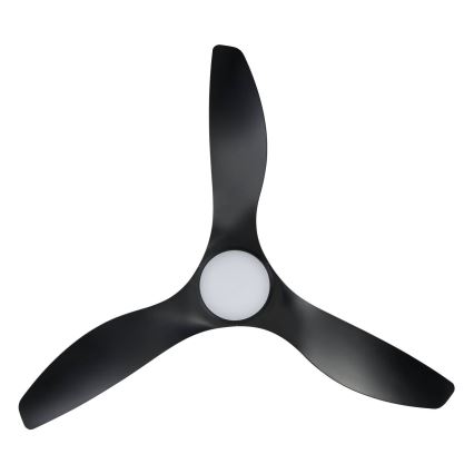 Eglo - LED stropni ventilator LED/19W/230V Ø 132 cm crni + daljinski upravljač