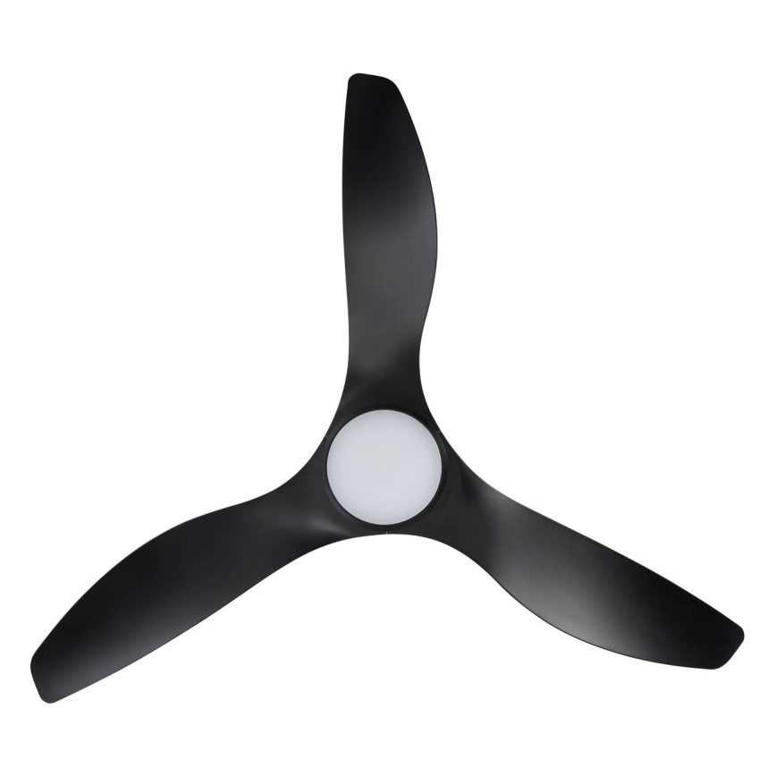 Eglo - LED stropni ventilator LED/19W/230V Ø 132 cm crni + daljinski upravljač