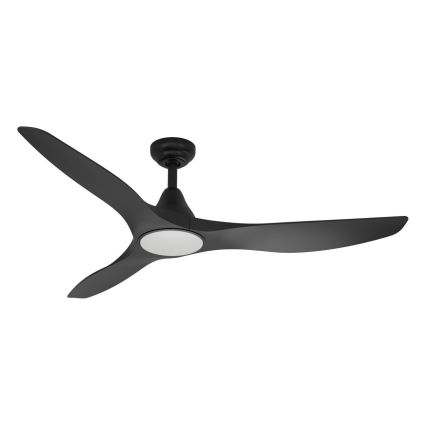 Eglo - LED stropni ventilator LED/20W/230V 3000/4000/5000K Ø 132 cm crna + daljinski upravljač