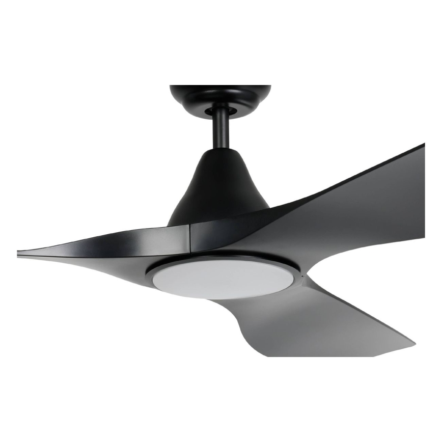Eglo - LED stropni ventilator LED/20W/230V 3000/4000/5000K Ø 132 cm crna + daljinski upravljač