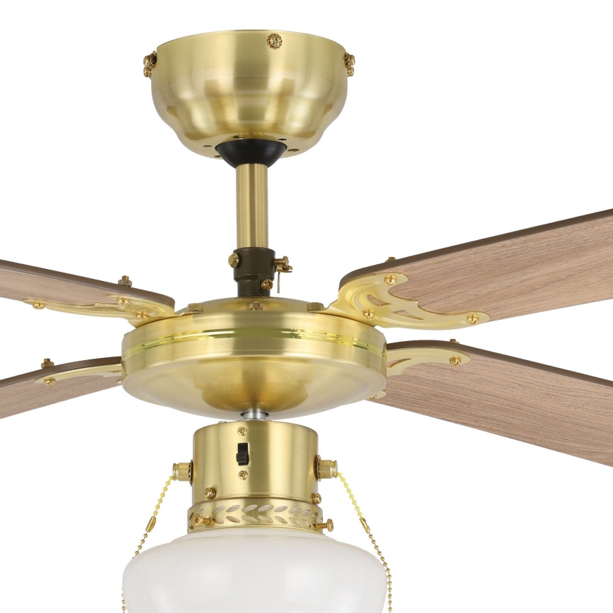 Eglo - Stropni ventilator 1xE27/60W/230V zlatna