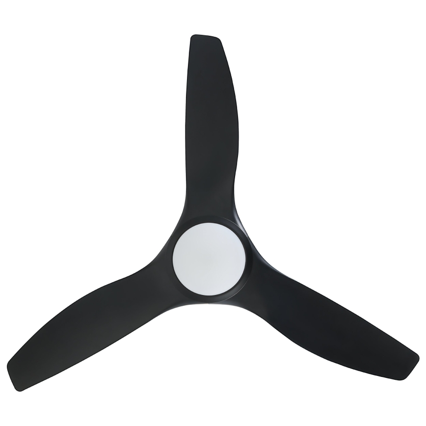 Eglo - LED stropni ventilator s prigušivanjem svjetla LED/16W/230V crni + daljinski upravljač