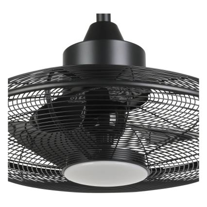 Eglo - LED stropni ventilator 15W/230V, 3000/4000/5000K, promjer 53 cm, crne boje + daljinski upravljač
