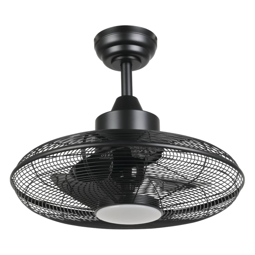 Eglo - LED stropni ventilator LED/15W/230V, promjer 53 cm, crni + daljinsko upravljanje