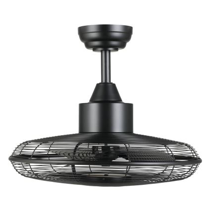 Eglo - LED stropni ventilator LED/15W/230V, promjer 53 cm, crni + daljinsko upravljanje