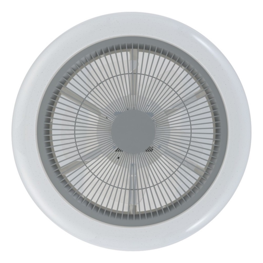 Eglo - LED Prigušivi stropni ventilator LED/25,5W/230V siva + daljinski upravljač