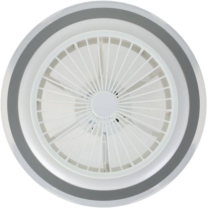 Eglo - LED Prigušivi stropni ventilator LED/25,5W/230V bijela/siva 2700-6500K + daljinski upravljač