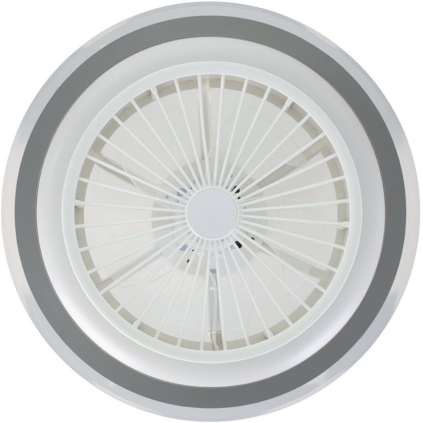 Eglo - LED Prigušivi stropni ventilator LED/25,5W/230V bijela/siva 2700-6500K + daljinski upravljač