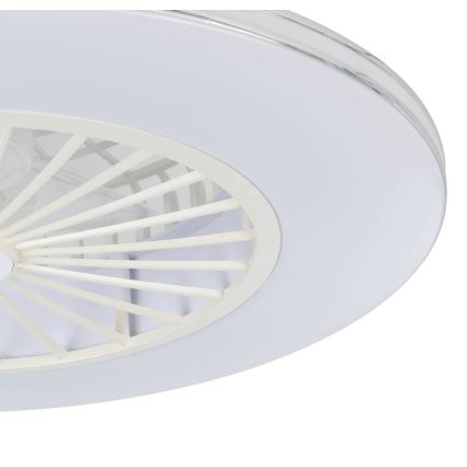 Eglo - LED stropni ventilator s mogućnošću prigušivanja, 3xLED/12,6W/230V 2700-6500K, promjer 55 cm, bijela + daljinski upravljač